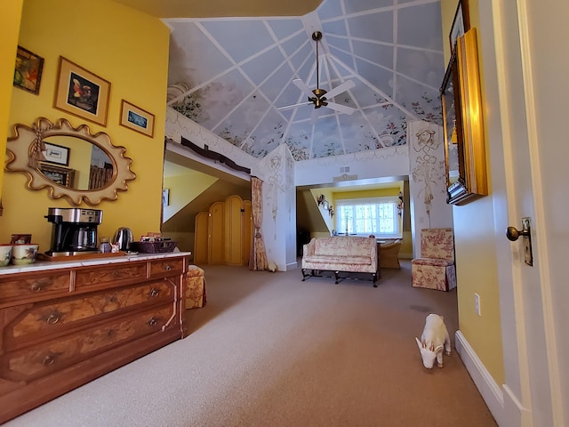 carpeted bedroom featuring baseboards