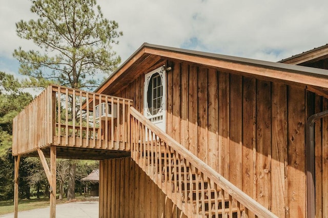 exterior space featuring stairway