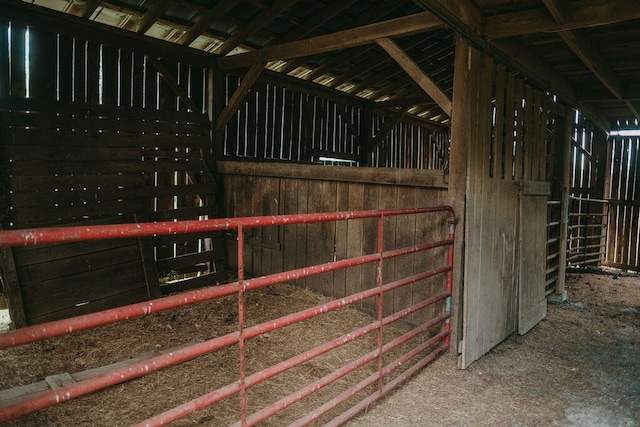 view of horse barn