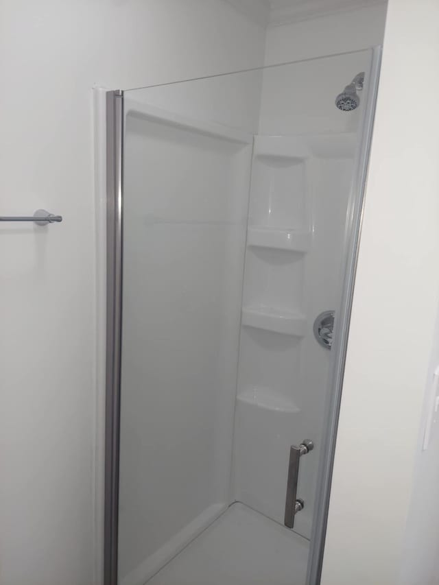 full bathroom with a stall shower