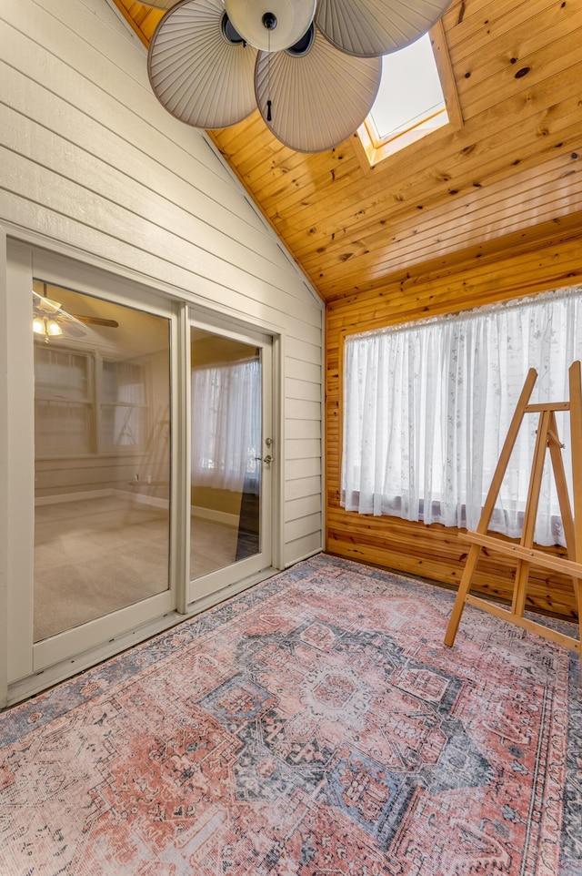 1649 Silver Pheasant Cir, Lexington, KY 40511 - unfurnished sunroom featuring a skylight