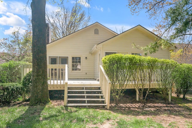 1649 Silver Pheasant Cir, Lexington, KY 40511 - view of front of property with a chimney and a deck