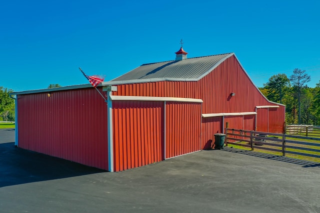 view of horse barn