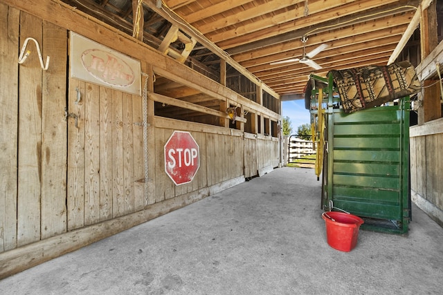 view of horse barn