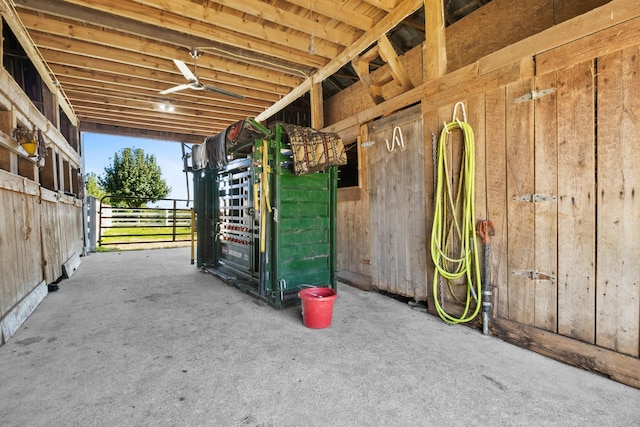 view of stable