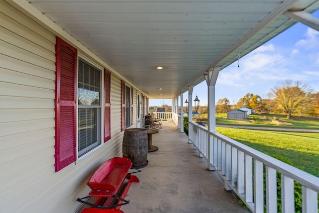 view of patio with covered porch