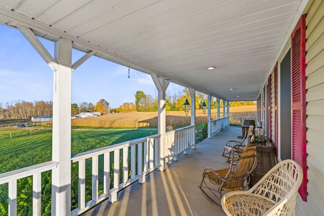 view of patio / terrace featuring covered porch