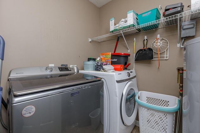 laundry area with laundry area and washing machine and dryer