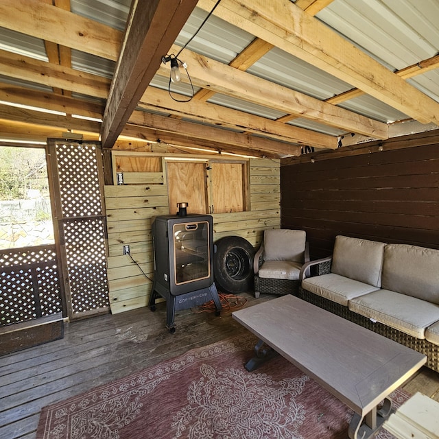 deck featuring an outdoor hangout area