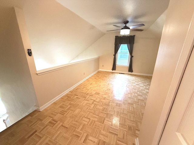 10509 Bay Pointe Ct, Louisville, KY 40241 - additional living space featuring a ceiling fan and lofted ceiling