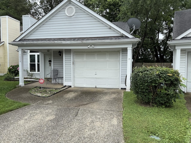 10509 Bay Pointe Ct, Louisville, KY 40241 - view of front of property with driveway, a garage, a chimney, and a shingled roof