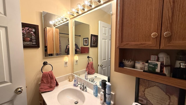 bathroom featuring vanity