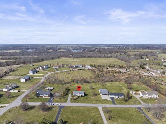 136 Country Ln, Lancaster, KY 40444 - aerial overview of property's location with rural landscape