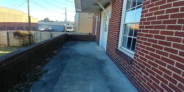 balcony with a patio