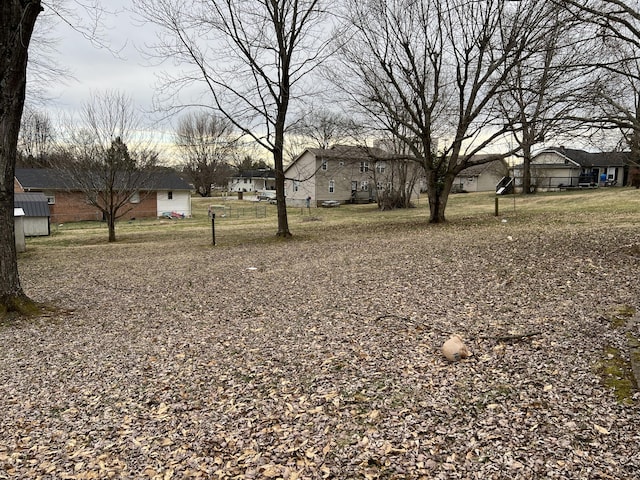 view of yard with a residential view