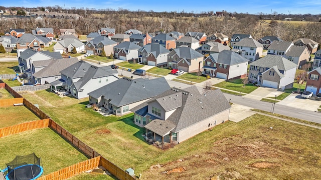 drone / aerial view featuring a residential view