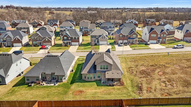 drone / aerial view featuring a residential view