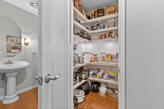 view of pantry