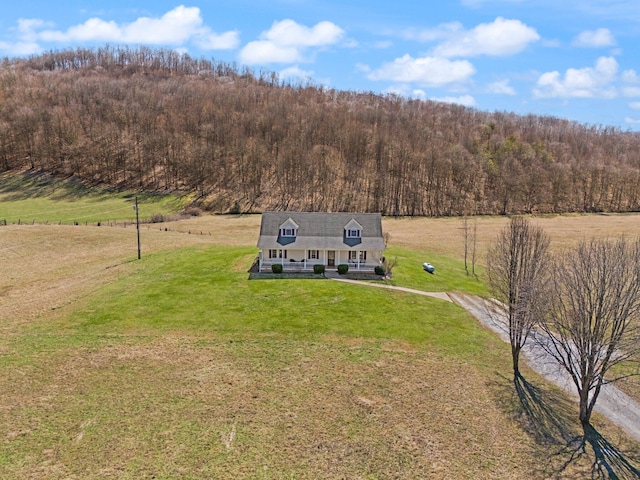 aerial view with a view of trees