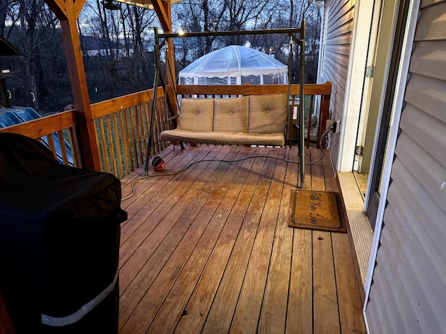 view of wooden terrace