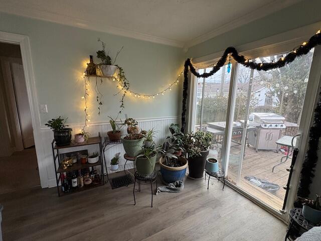 view of sunroom