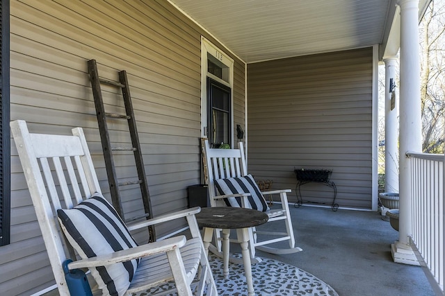 view of patio / terrace featuring a porch