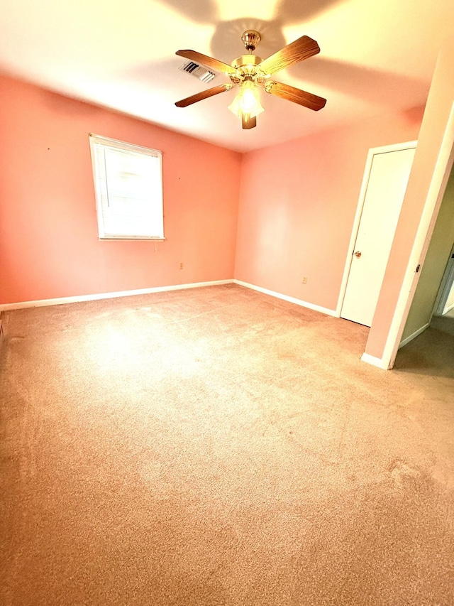 44 Pine St, Crab Orchard, KY 40419 - unfurnished bedroom featuring baseboards, carpet floors, and ceiling fan