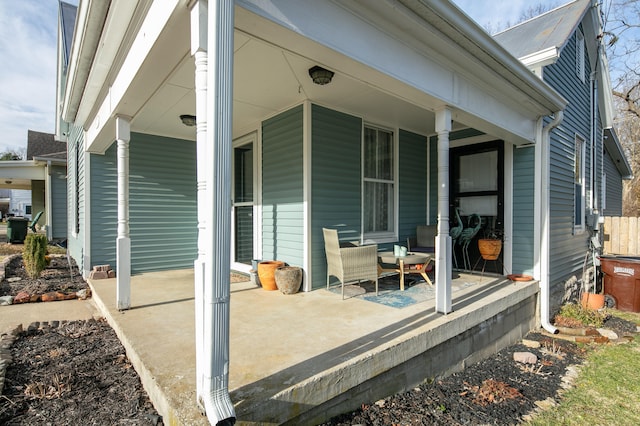 view of patio / terrace featuring a porch