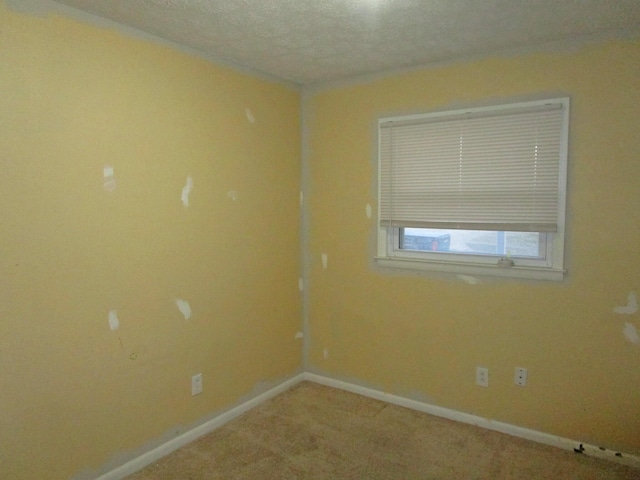 carpeted empty room with baseboards