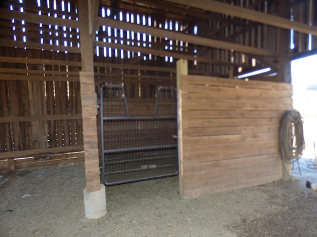 view of horse barn