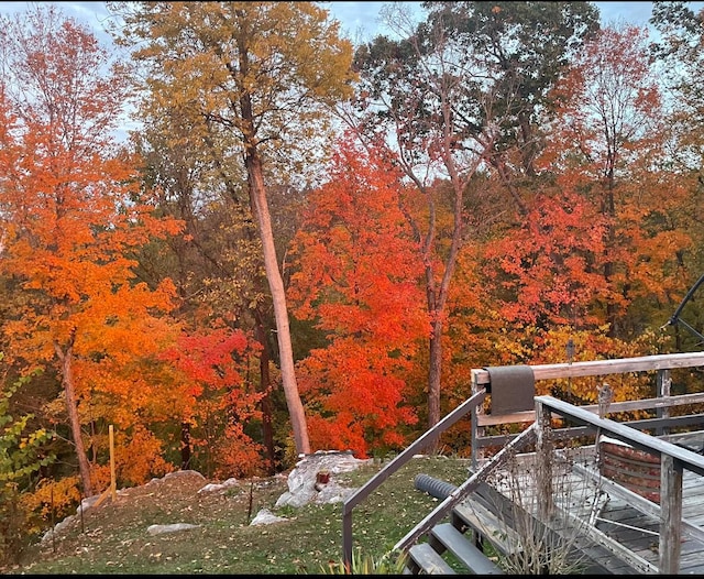 exterior space with a view of trees