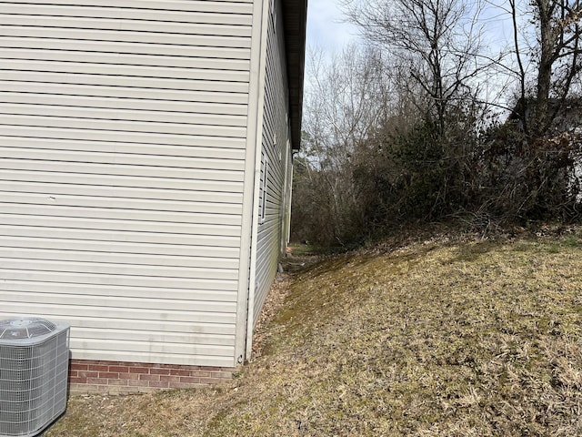 exterior space with central air condition unit