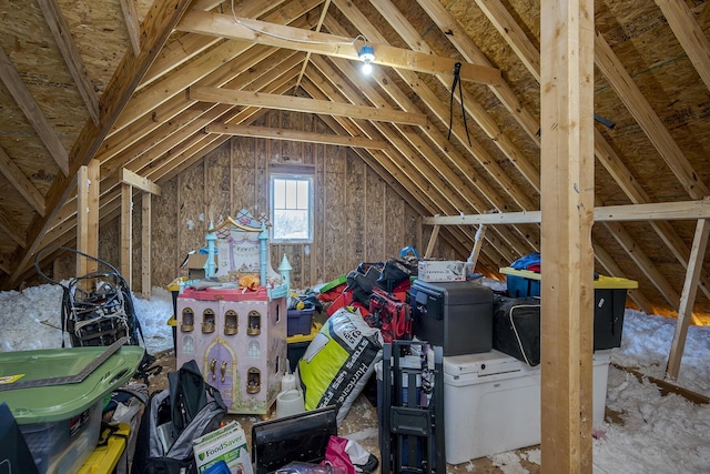 view of attic
