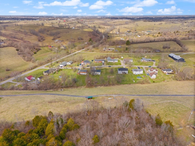 bird's eye view featuring a rural view