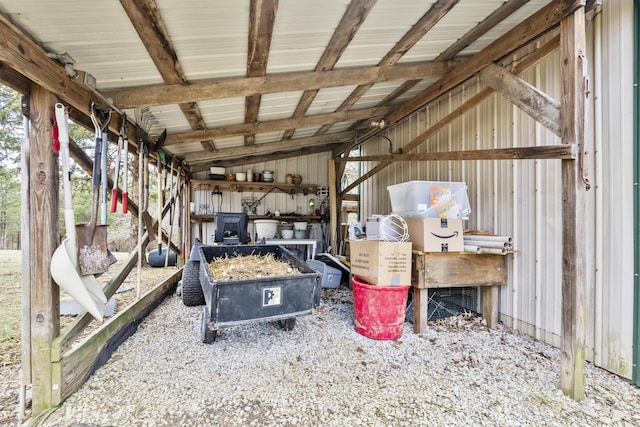 view of storage room