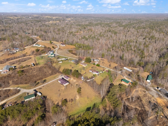 aerial view with a view of trees