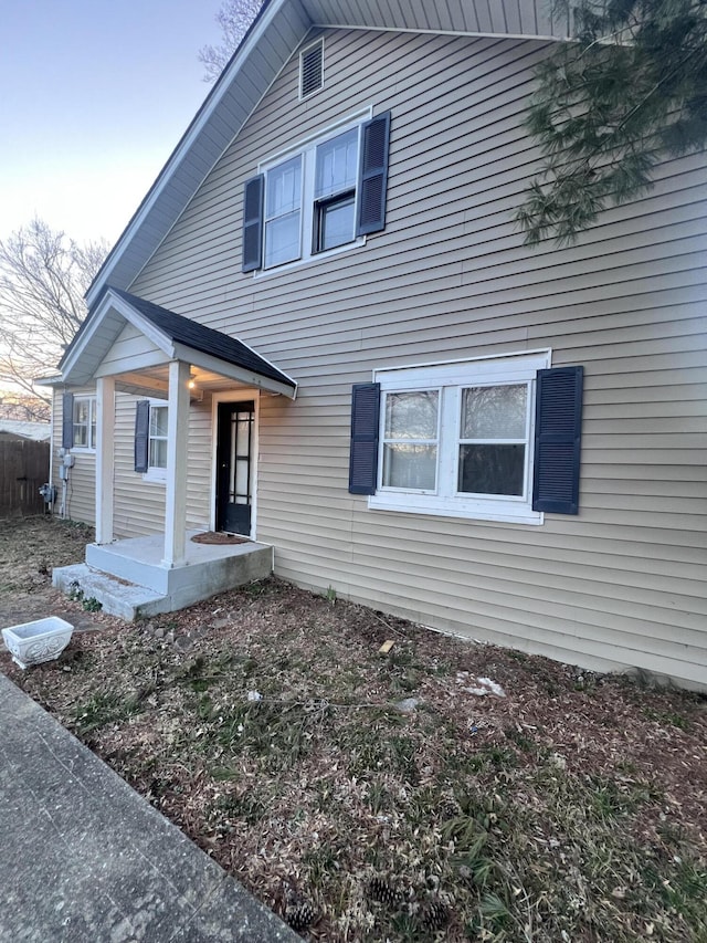 view of front of home