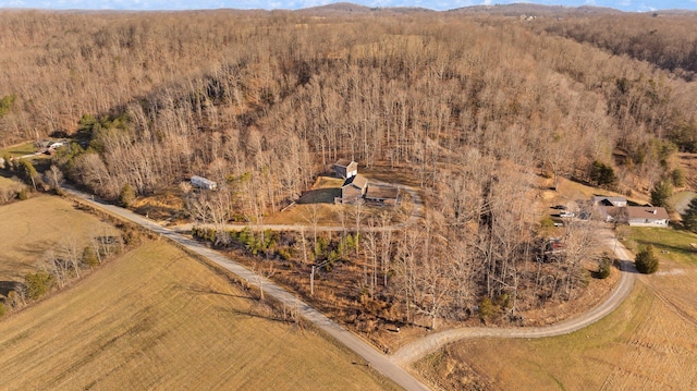 1343 Bastin Creek Rd, Kings Mountain, KY 40442 - birds eye view of property with a forest view and a rural view