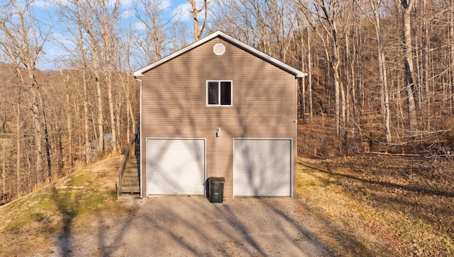 exterior space featuring driveway