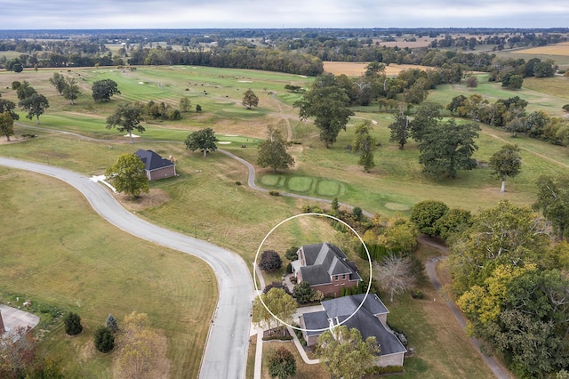 bird's eye view featuring a rural view