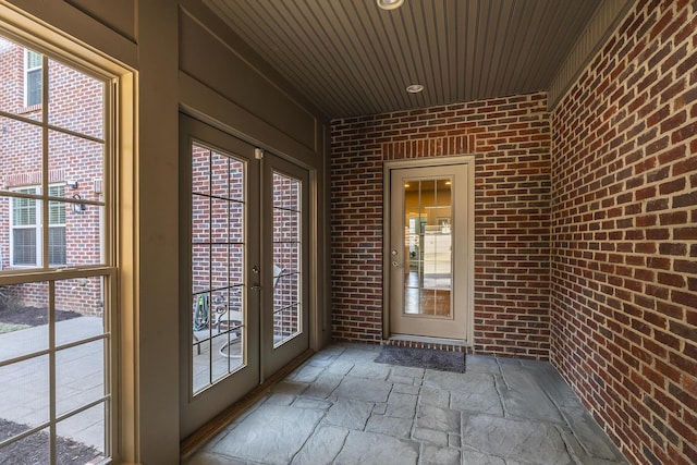 entrance to property with french doors