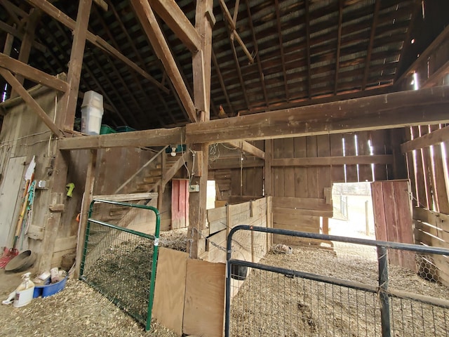 view of horse barn