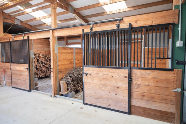 view of horse barn