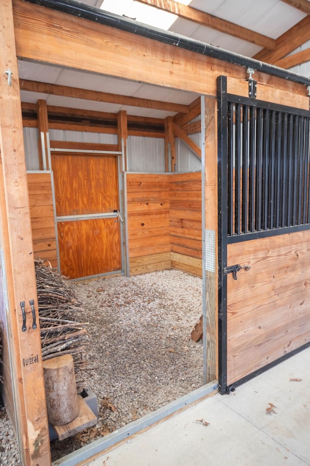 view of stable