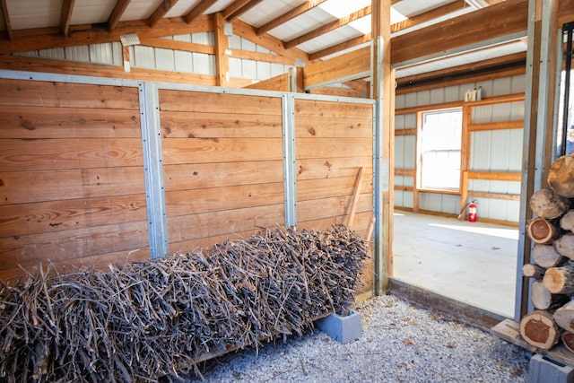 view of horse barn