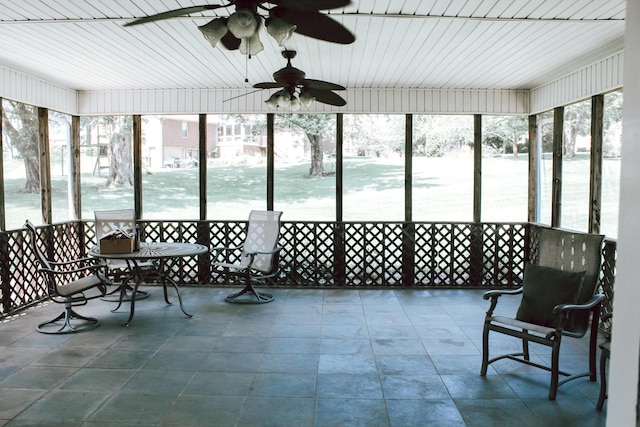 415 David Ln, Winchester, KY 40391 - sunroom / solarium featuring a ceiling fan and healthy amount of natural light