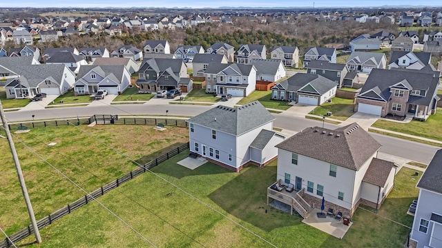 birds eye view of property featuring a residential view