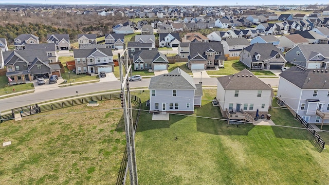 birds eye view of property featuring a residential view