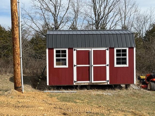 view of shed