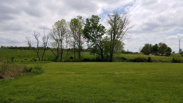 view of yard featuring a rural view